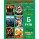 3D FAMILY PACK Pack Of 6 Movies